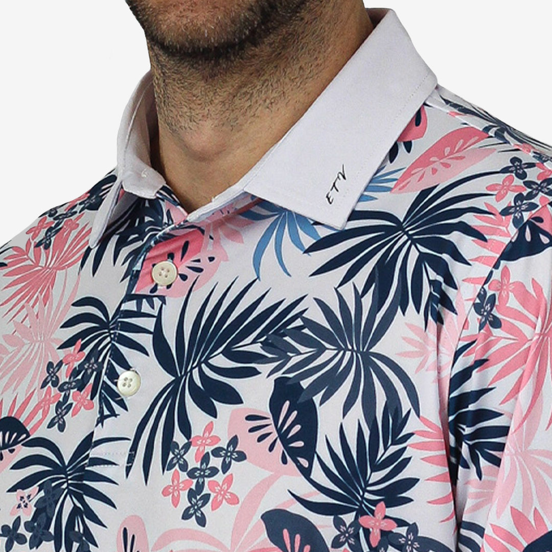 Enjoy the Vu Tropical Collar Logo